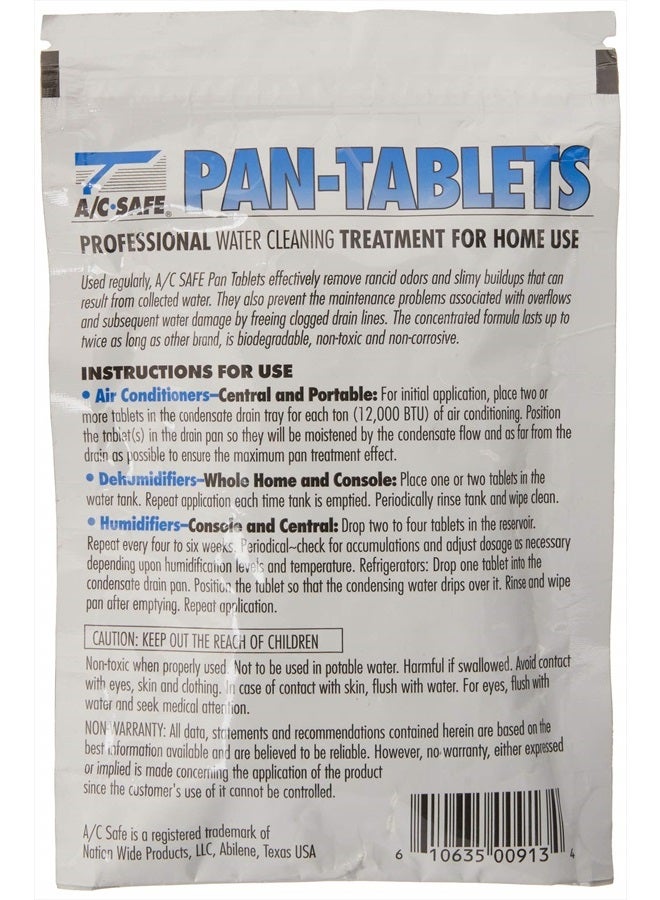 AC Safe أقراص AC-Safe Pan - 30 عدداً: تنظف الرواسب في صناديق التصريف ومكيفات الهواء - Image 2