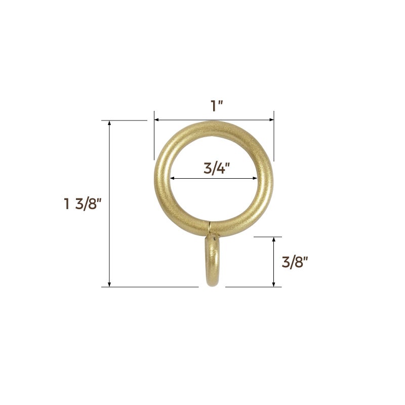 TWOPAGES 28" to 48" Gold Cafe Curtain Rod 1 Pack, Small Adjustable Rod Set with Rings for Windows Bedroom Kitchen Bathroom French Door - Image 5