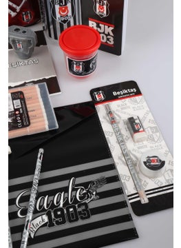 Beşiktaş New Season Licensed "Baby Eagle" Kindergarten Bag, Lunch Box, 500 Ml Water Bottle and Full Stationery Set  - Image 4