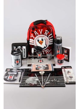 Beşiktaş New Season Licensed "Baby Eagle" Kindergarten Bag, Lunch Box, 500 Ml Water Bottle and Full Stationery Set  - Image 1