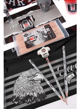 Beşiktaş New Season Licensed "Baby Eagle" Kindergarten Bag, Lunch Box, 500 Ml Water Bottle and Full Stationery Set  - Image 3