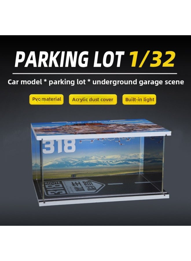 Generic - Adaptation 1:32/car Model Ornaments Car Model Display Scene Simulation Base Dust Cover Wholesale-Color:(Ice And Snow Scene) - Image 1