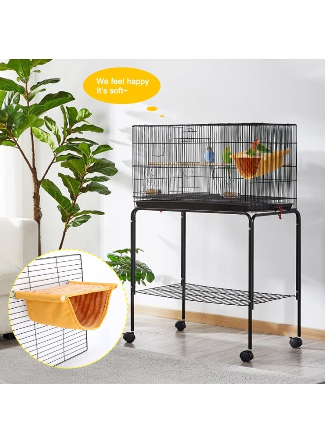 Soofam Bird Nest Bed Hanging Hammock Snuggle Hut Parrot House Tent Toy Bird Cage Perch for Parakeet Budgies Cockatiels Lovebird Cockatoo Finch Hamster Chinchilla Guinea Pig - Image 5