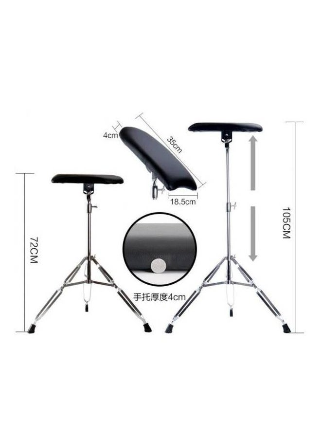 Tattoo Shelf Bracket Rest Stand Silver/Black