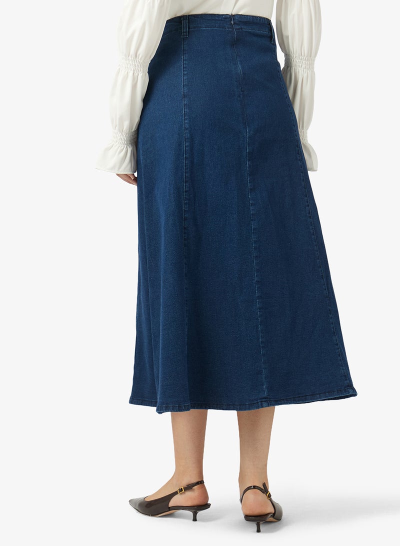 ELLA Denim A-line Skirt - Image 3