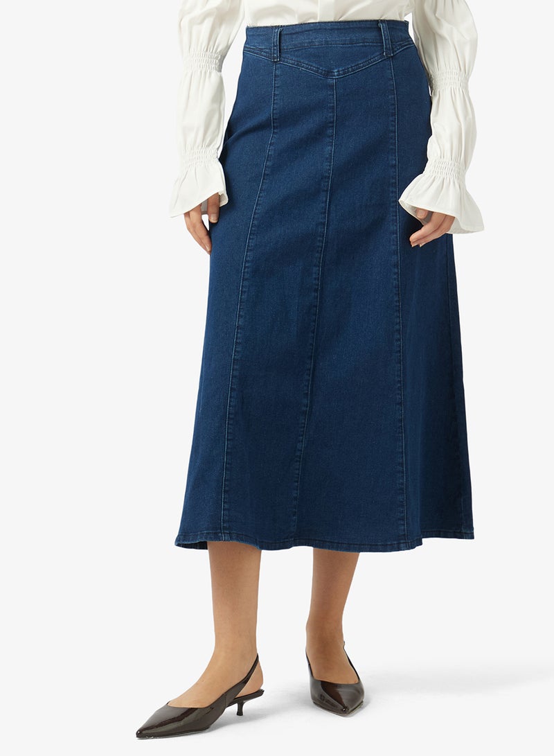 ELLA Denim A-line Skirt - Image 1