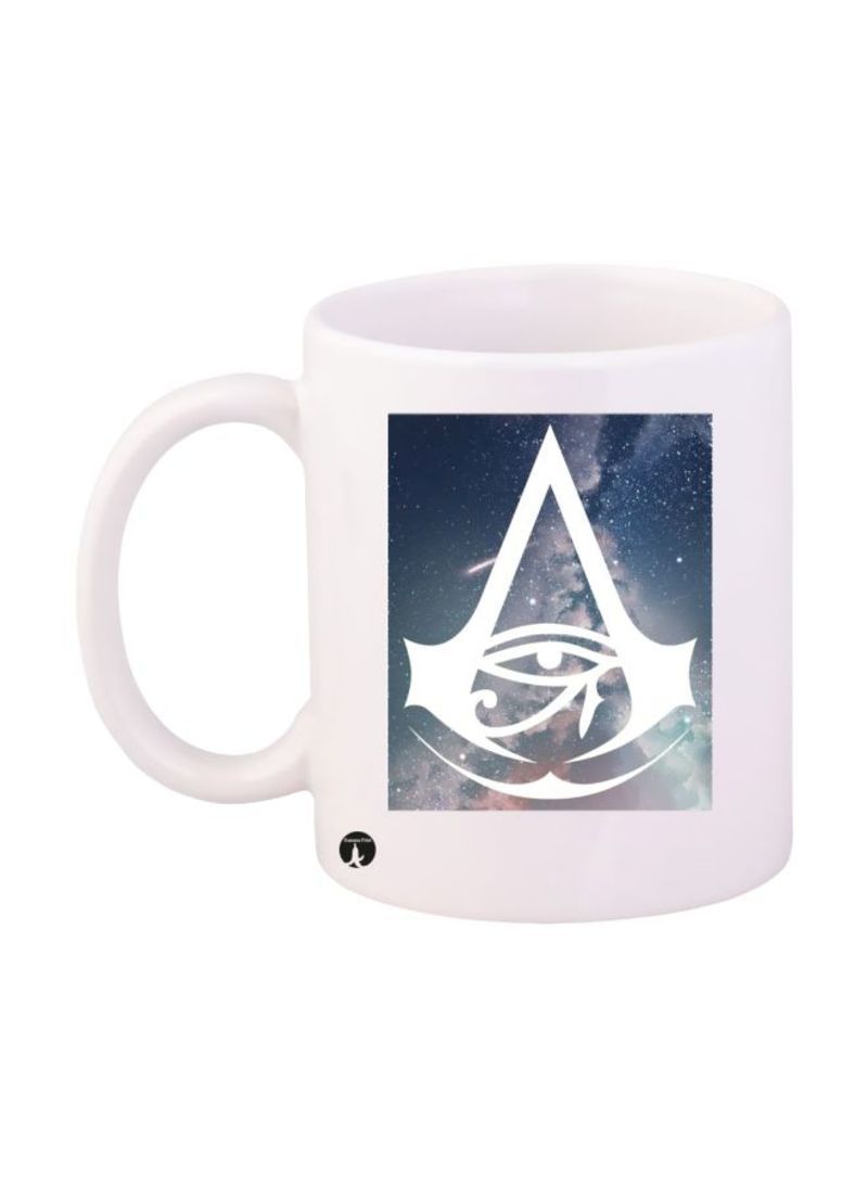 RKN Video Game Assassin's Creed Printed Mug White/Blue Standard Size