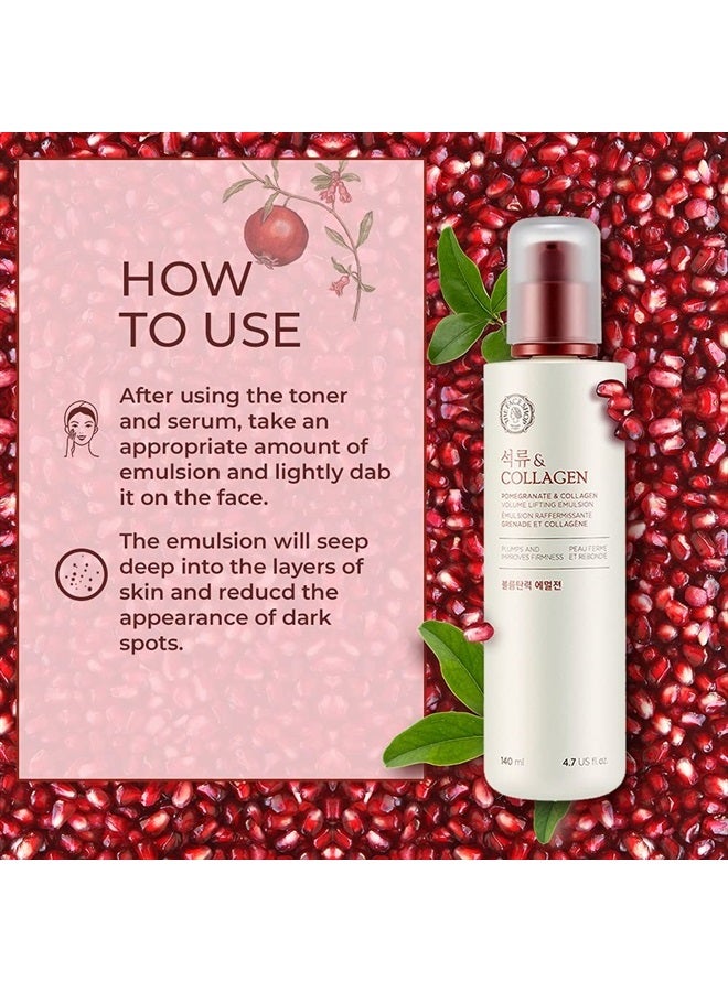 Haryali London Pomegranate & Collagen Volume Lifting Emulsion | Deep Revitalizing Emulsion for Moisture Barrier Strengthening | Plump & Smoothen Your Skin, 4.7 Fl Oz - Image 2