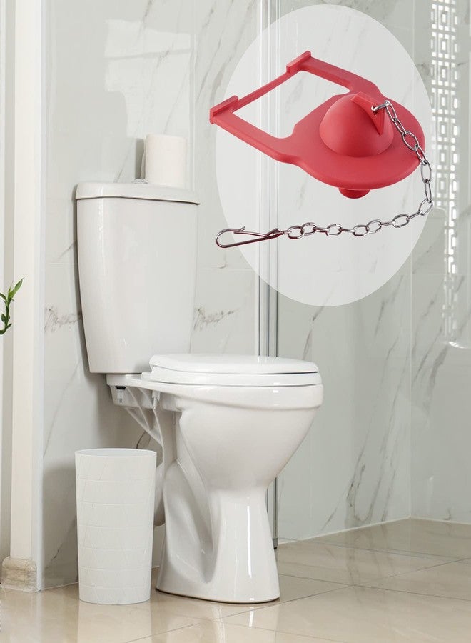 Hibbent 2 Inch Toilet Flapper Replacement Compatible with Kohler Hinge-style parts 84995 and 1000490 Toilet Flapper, High Performance with Stainless Chain, Easy to Install - Image 4