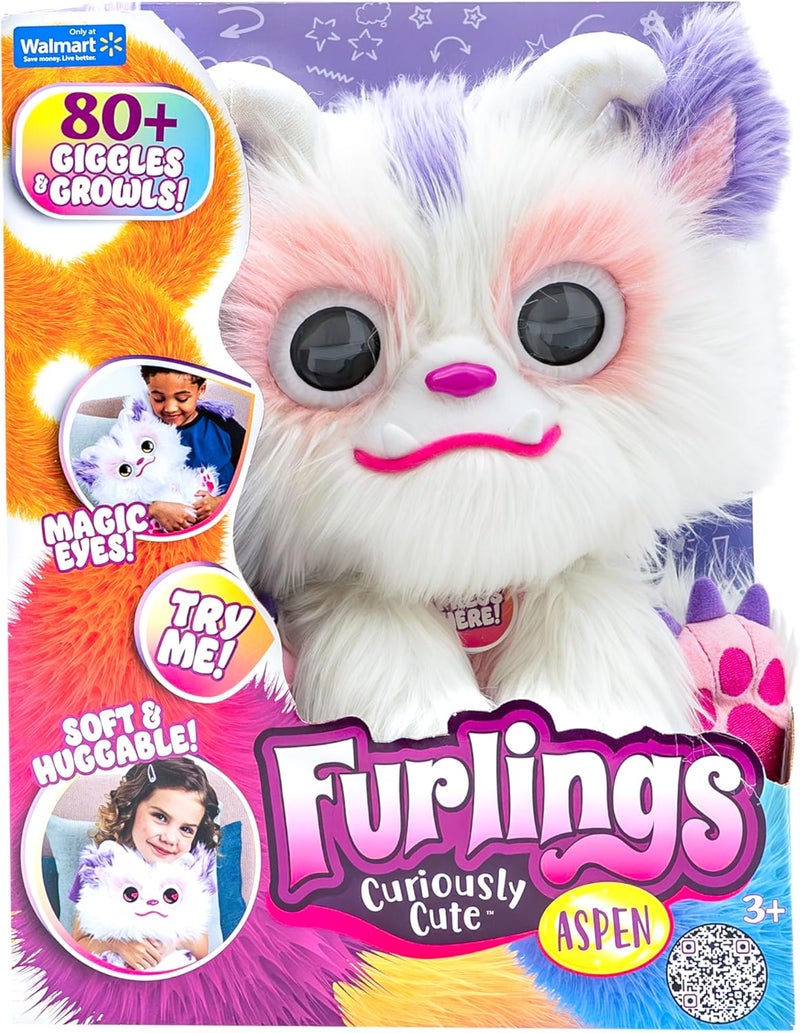 Furlings Aspen Cuddly Yeti Interactive Toy for Children, Plush Toy, Unisex, 3+ Years, Christmas - Image 2