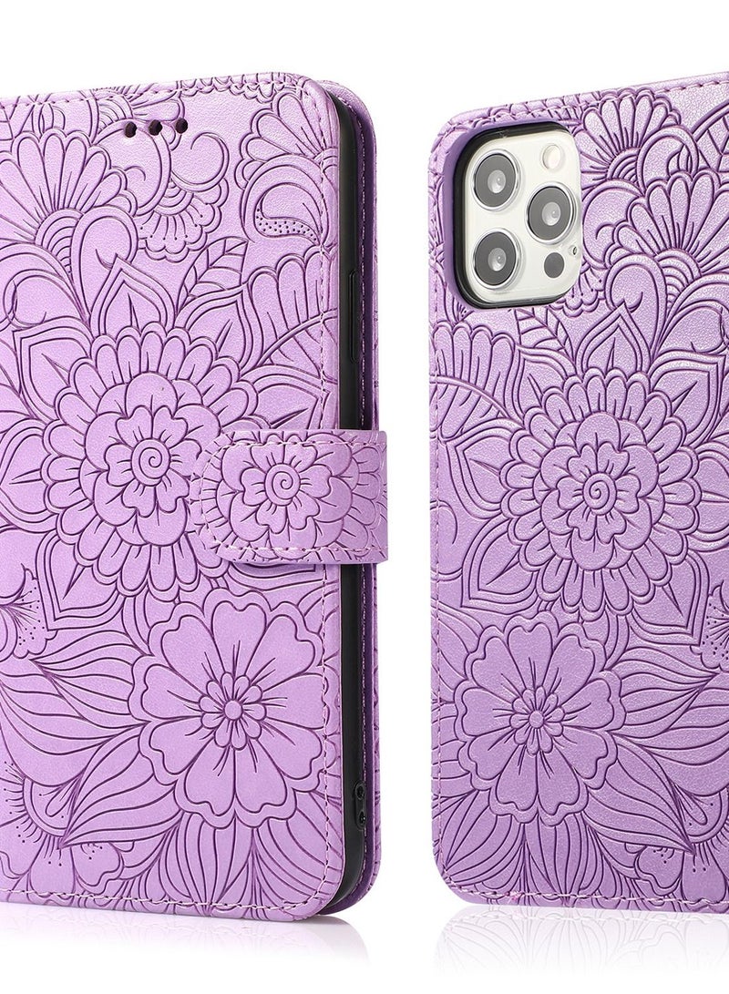 Suitable For IPhone Pressed Flower Wallet  Leather Case - Image 1