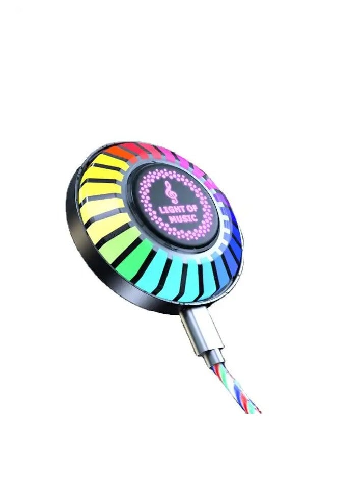 F6 سيارة الروائح RGB إيقاع الإضاءة السيارات التحكم في الصوت مصباح السيارة المحيطة الموسيقى لاقط Led أضواء الموسيقى - Image 1