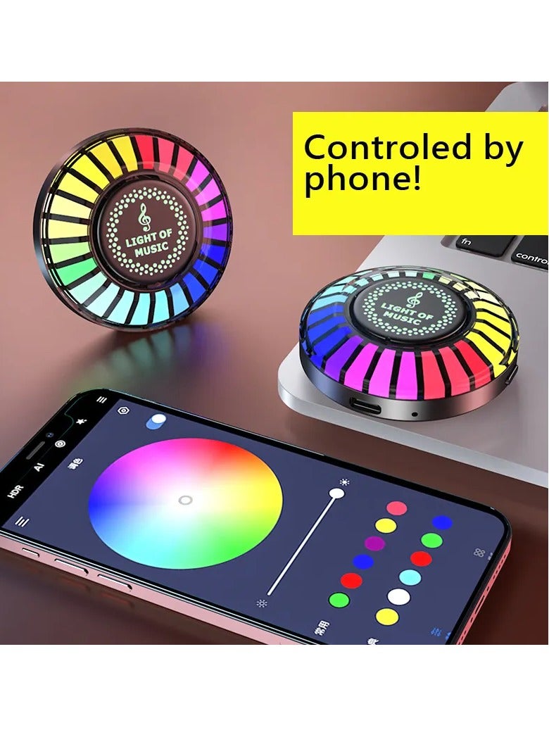 F6 سيارة الروائح RGB إيقاع الإضاءة السيارات التحكم في الصوت مصباح السيارة المحيطة الموسيقى لاقط Led أضواء الموسيقى - Image 2