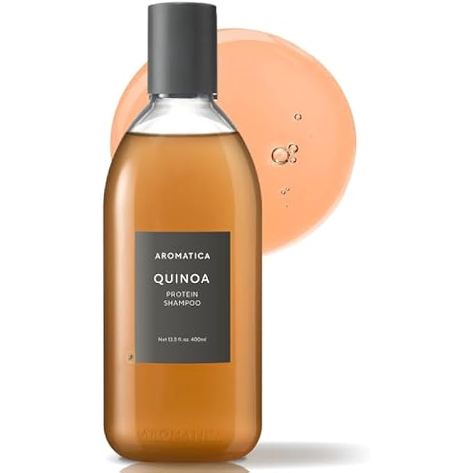 AROMATICA (QUINOA_SHAMPOO) - QUINOA PROTEIN SHAMPOO 13.53OZ / 400ML, SILICONE FREE, SULPHATE FREE - Image 1