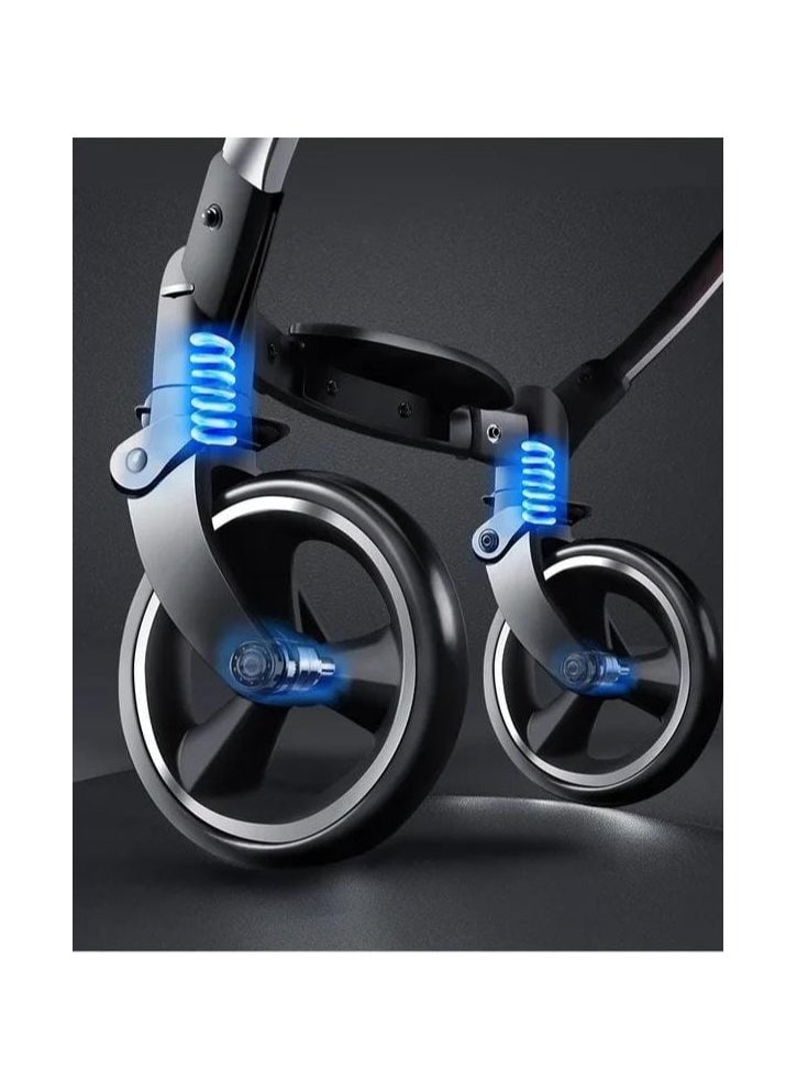 umbrella Stroller Umbrella X9 Baby 4 in 1 Street Stroller and Rocking Car Chair  - Image 4