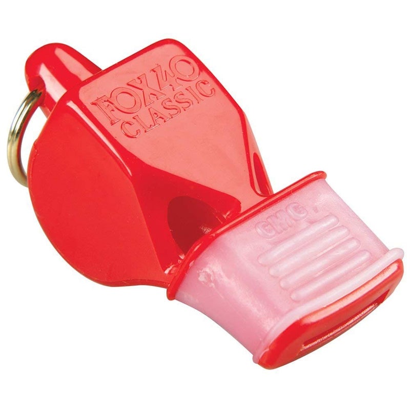 Fox 40 CMG Whistle with Cushioned Mouth Grip, Red - Image 1