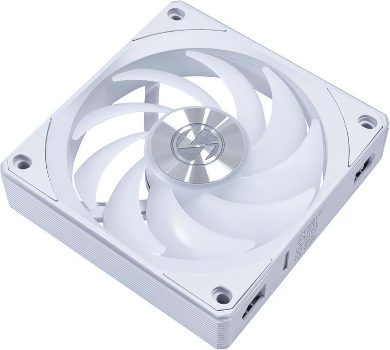 مروحة Lian Li UNI Fan CL120 ARGB PWM - حزمة فردية - إشارة لاسلكية 2.4 جيجا هرتز للتحكم في RGB ومراوح علبة الكمبيوتر - محمل FDB 28 مم - سلسلة ديزي - ضوضاء منخفضة - وحدة تحكم غير مرفقة ومطلوبة - أبيض (12CL1W1W) - Image 5