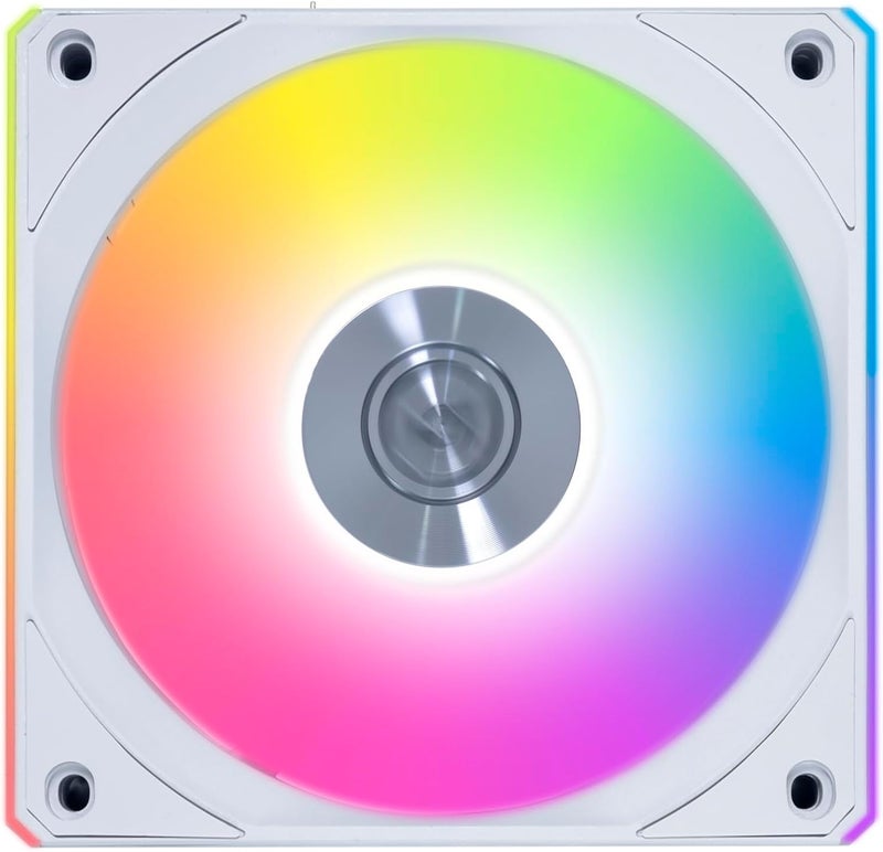 مروحة Lian Li UNI Fan CL120 ARGB PWM - حزمة فردية - إشارة لاسلكية 2.4 جيجا هرتز للتحكم في RGB ومراوح علبة الكمبيوتر - محمل FDB 28 مم - سلسلة ديزي - ضوضاء منخفضة - وحدة تحكم غير مرفقة ومطلوبة - أبيض (12CL1W1W) - Image 1
