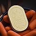 HIDEDC Desperate Rabbit Fidget Slider Metal Fidget Toys Adults Haptic Coin Infinite Rotation Push EDC Fidget Toys Sensory Toy Executive Desk Toy for Keep Focus Stress Relief Peek White - Image 2