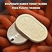 HIDEDC Desperate Rabbit Fidget Slider Metal Fidget Toys Adults Haptic Coin Infinite Rotation Push EDC Fidget Toys Sensory Toy Executive Desk Toy for Keep Focus Stress Relief Peek White - Image 4