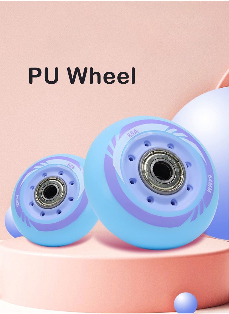 GT-Wheel - Adjustable Skating Shoes with Four PU Wheels Professional Design Skates can Convert into 3 Mode Wheel Inline Double Roller and Three Point Wheel M(29-32) - Image 1