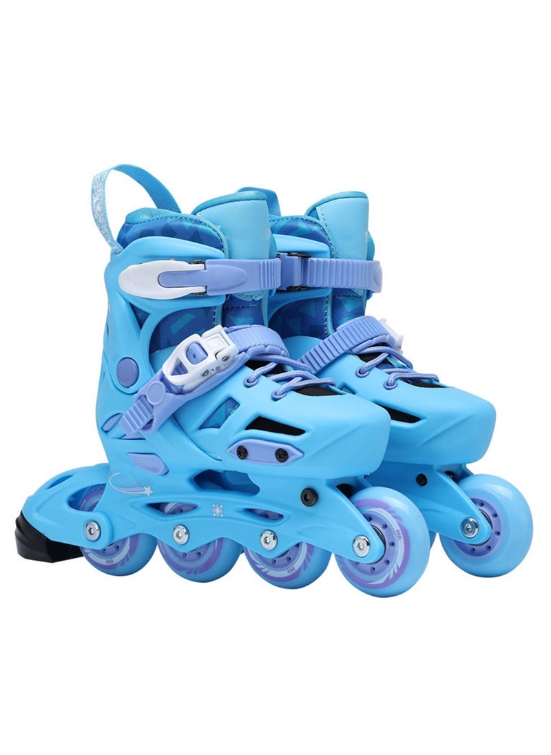 GT-Wheel - Adjustable Skating Shoes with Four PU Wheels Professional Design Skates can Convert into 3 Mode Wheel Inline Double Roller and Three Point Wheel M(29-32) - Image 1