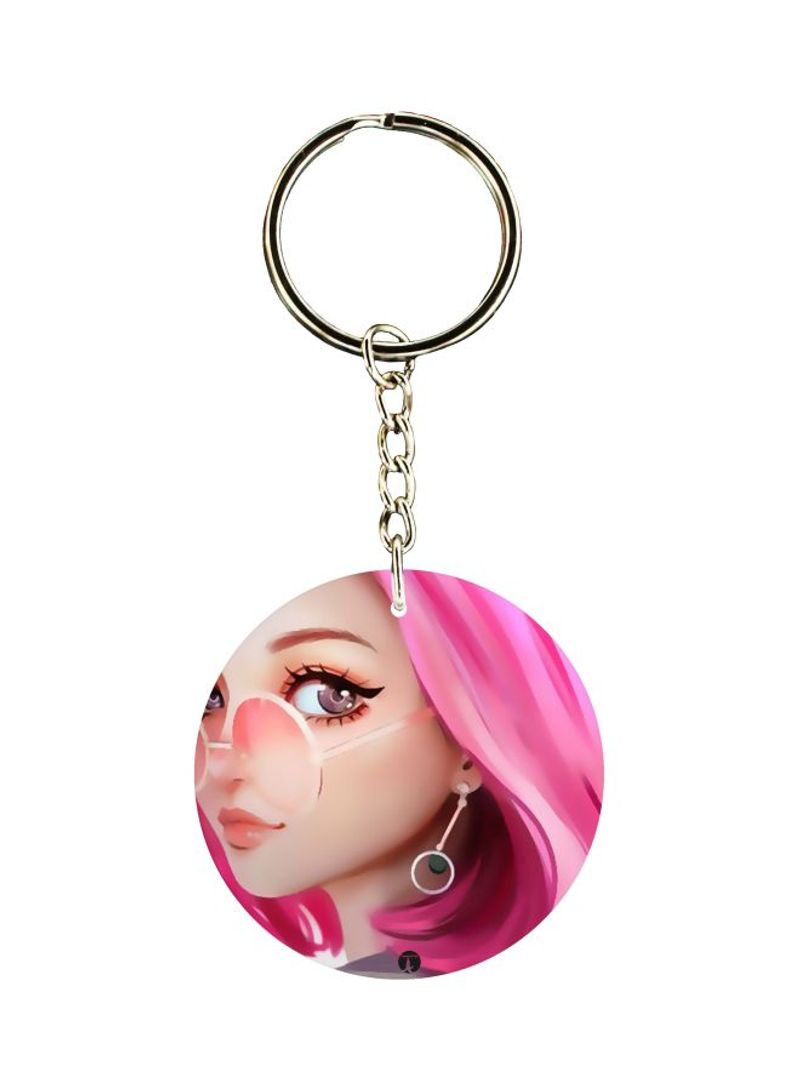 RKN Cartoon Themed Dual Sided Keychain