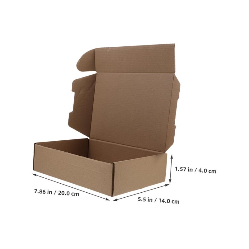 Brown Kraft Cardboard Shipping Boxes 10pcs Quick Assembly For Crafts Storage - Image 3