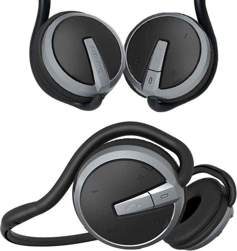 SoundBot SB221 HD Wireless Bluetooth 4.0 Headset Sports-Active Headphone for 20Hrs Music Streaming & 25Hrs HandsFree Calling w/Sweat Resistant Ergonomic Secure-Fit Design & Voice Command Support Black - Image 1