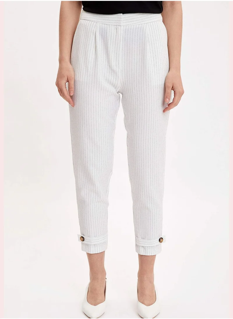 DeFacto Striped Trousers With Pocket Details