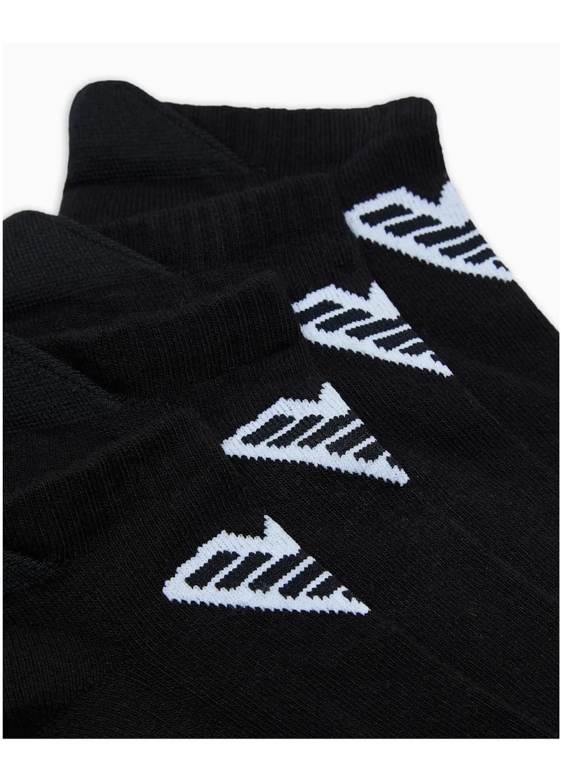 EMPORIO ARMANI Two-pack of Basic terry ankle socks with flap