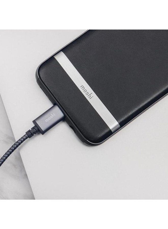 موشي كابل إنتيجرا USB-C فضي رمادي - Image 4