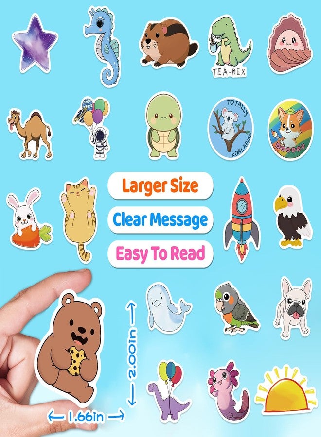 MKZ 112 PCS Animal Stickers Cute Aesthetic Decals for Girls Journaling Scrapbooking Sticker Pack for Adult - Image 3