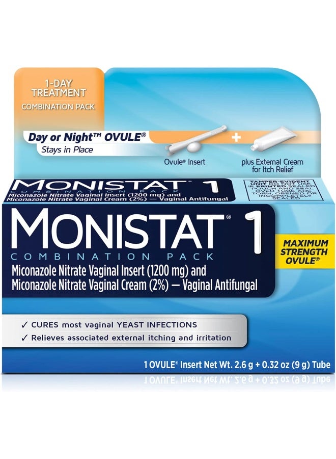 Monistat 1-Day Yeast Infection Treatment, Prefilled - Image 1