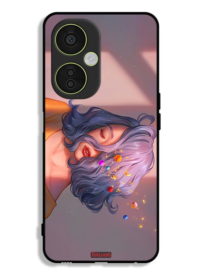 Tolwak OnePlus Nord CE 3 Lite Protective Case Cover Girl And Space Art - Image 1