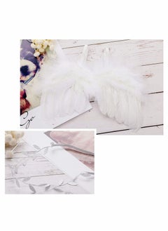 Excefore Newborn Baby Photography Prop Outfits Feather Wings with Headband Set  - Image 2