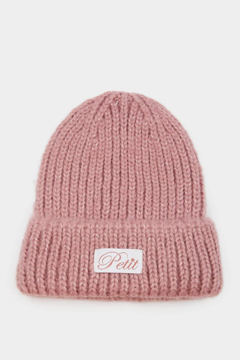 ديفاكتو Girl Woven Label Beanie