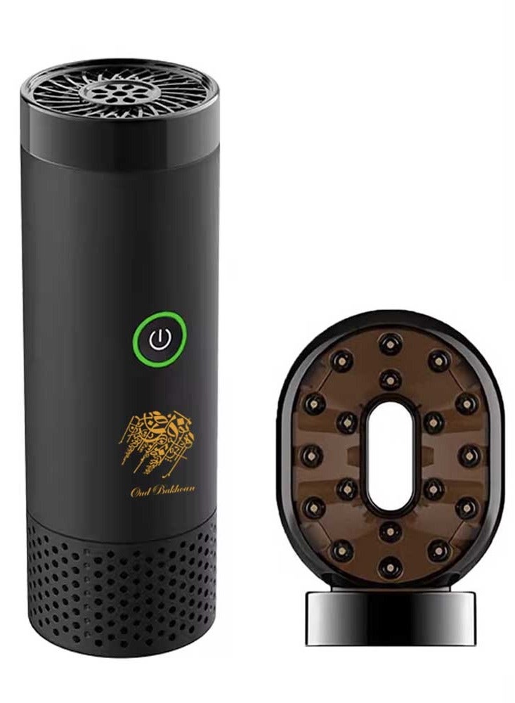 عود بخوان مشط بخور كهربائي جديد قابل لإعادة الشحن USB مبخرة فاخرة  - Image 4