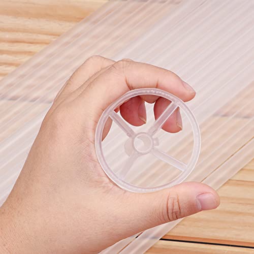 RUBFAC 50pcs Balloon Sticks with Cups, 16in Clear Bobo Balloon Holders Large and Long Balloon Stand for Large Birthday Graduation Wedding Party Decorations - Image 3