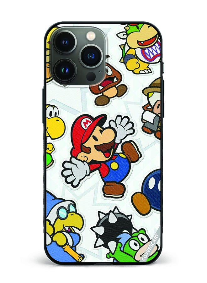 Protective Case Cover For Apple iPhone 13 Pro Mario Characters Design Multicolour
