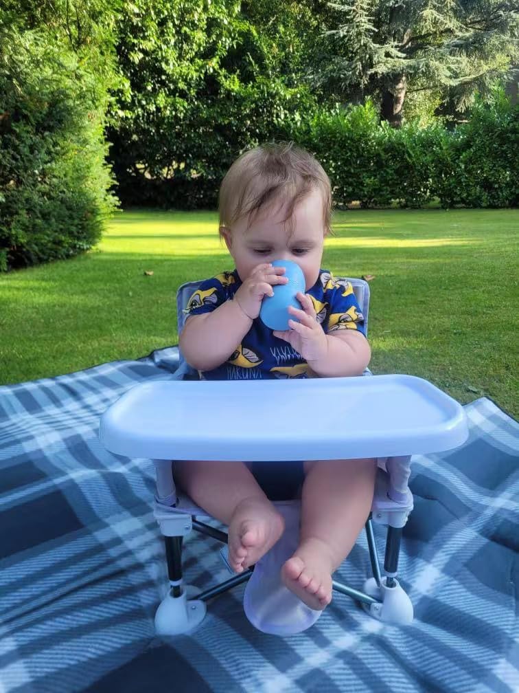 PandaEar 3 Pack 100 Tiny Silicone Drinking Training Cup for Baby and Toddler Tiny Open Cups for Infants BlueGreenTan - Image 3