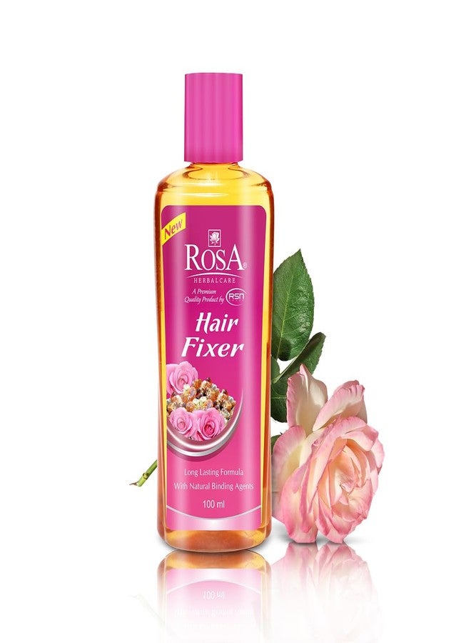 ROSA Hair Fixer Long Lasting Strong Hold | Non-Sticky Hair Fix for Men & Women | Rose Infused Hair & Beard Fixer for Soft, Smooth Styling | Unisex Hair Fix | Pack of 10-20ml Each - Image 1