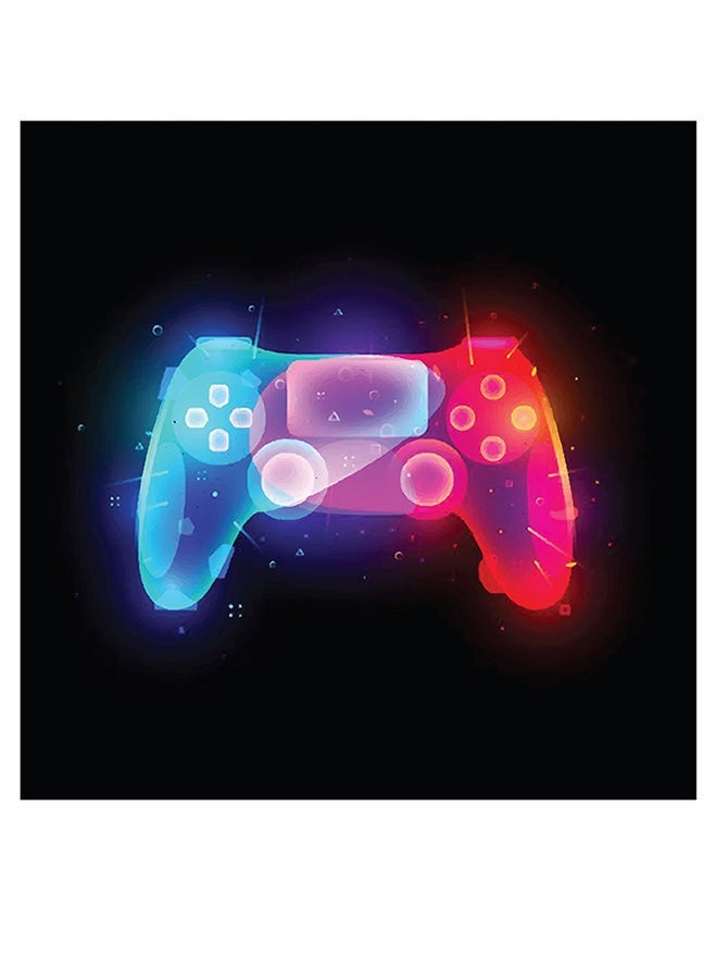 RYN PlayStation Controller Themed Wall Art Black/Blue/Pink 30x30cm - Image 2