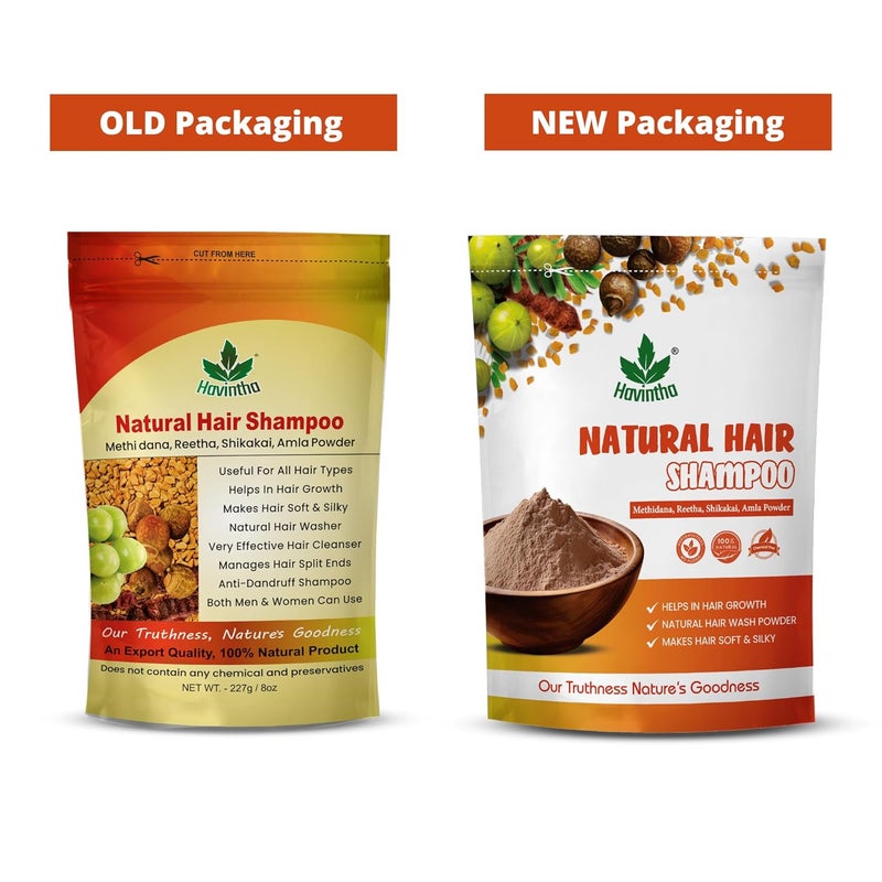 Havintha Amla Reetha Shikakai Methidana Powder Shampoo And Herbal Henna Powder 227g227g - Image 2