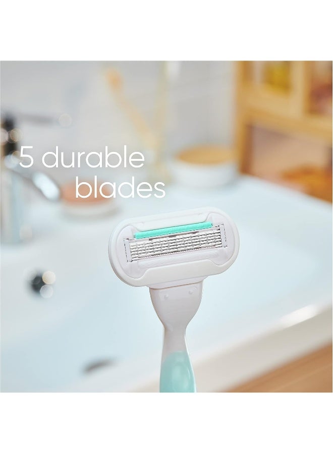 Venus Deluxe Smooth Sensitive Women'S Razor Handle + 2 Razor Blade Refills - Image 2