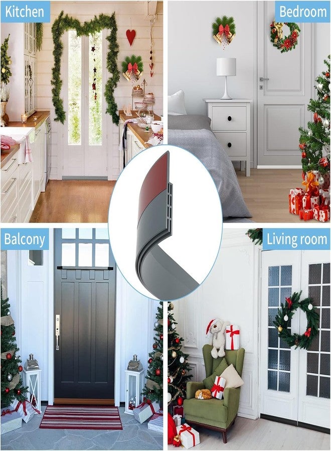 Atharved Door Draft Stopper 1M,39 Inch | Self Adhesive Silicone Door Bottom Seal Strip | Rubber Gap Filler Guard | Wind, Air, Dust Blocker | Cockroach & Bug Protector for Home & Office (Gray) - Image 5