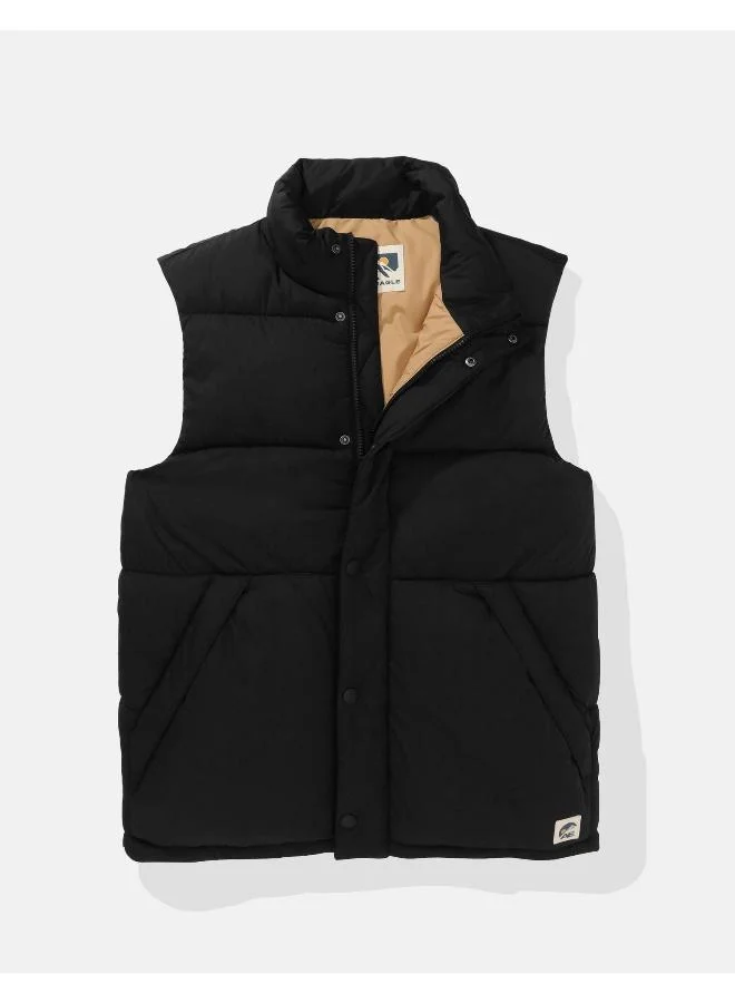 American Eagle Zip Through Puffer Jacket