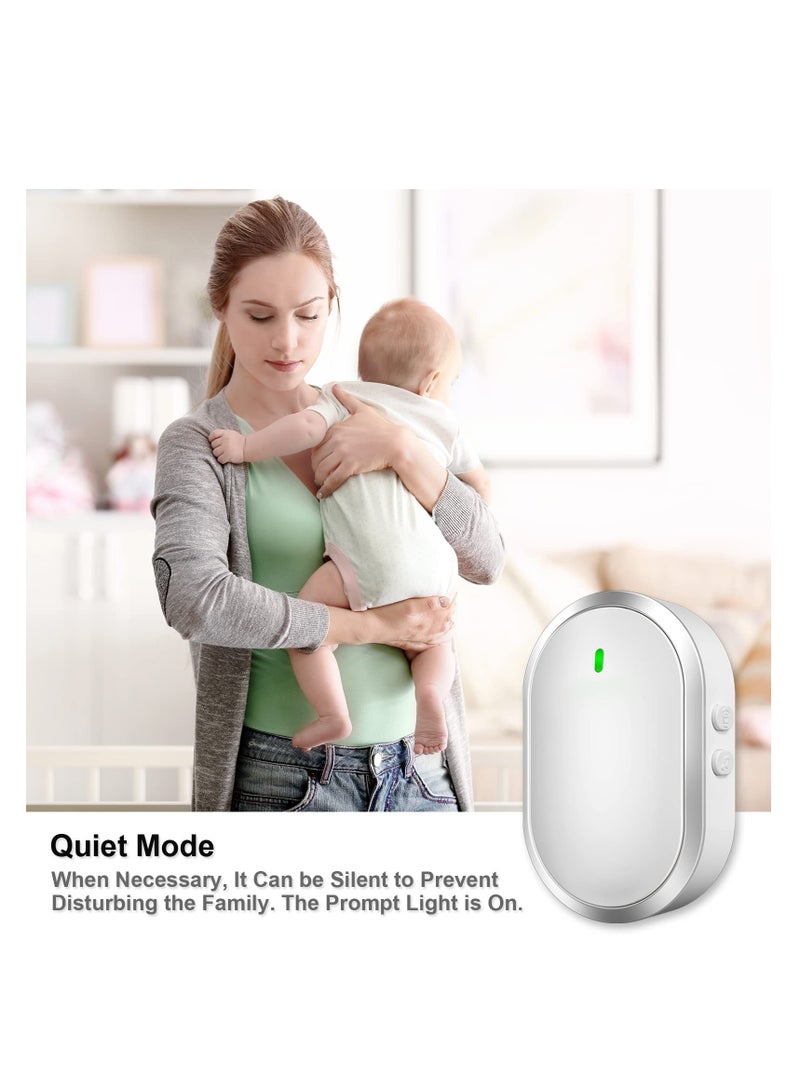 SYOSI Wireless Doorbell Door Bell Ringer Wireless with 38 Melodies Adjustable Volume& Quiet Modes Plug and Play 1 Receiver&1 Waterproof Push Button for house office classroom  - Image 4