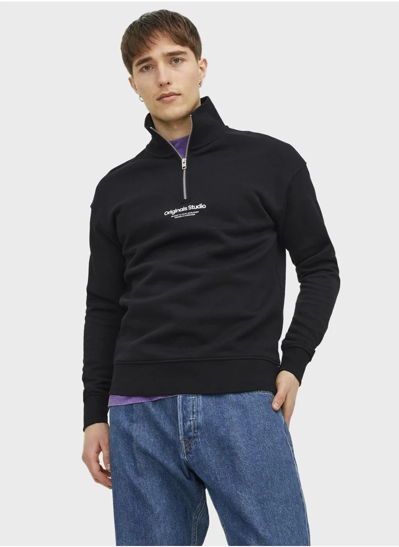 Jack & Jones Junior Youth Zip Detail Sweatshirt