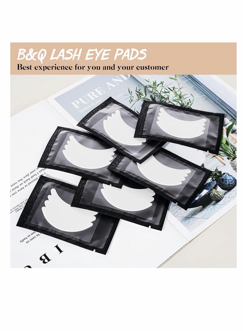 SYOSI - 50 Pairs Eye Pads Lash Extensions, B&Q LASH Under Eye Pads For Lash Extensions Sticky Well Foam Eye Pads Lint Free Lash Pads for Eyelash Extensions Hypoallergenic Waterproof Eye Patches - Image 1